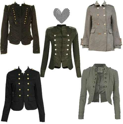 casaco tipo militar